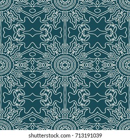 decorative lace geometric seamless pattern. vector illustration
