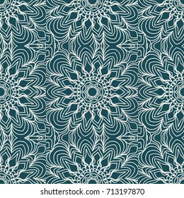 decorative lace geometric seamless pattern. vector illustration