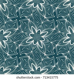 decorative lace geometric seamless pattern. vector illustration