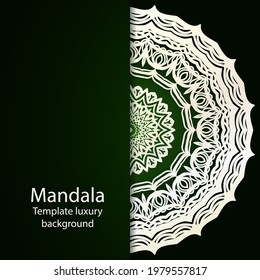 Decorative lace ornate mandala. Vintage vector pattern.