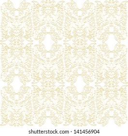Decorative laced ornamental seamless pattern