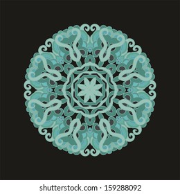 Decorative laced rosette
