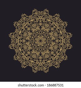 Decorative laced rosette