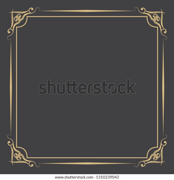 Decorative lacy frame. An elegant\
element of design with the place for the text. Production of\
invitations, menu, cafe and boutiques. The isolated\
vector.