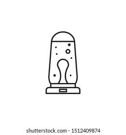 Decorative lamp lava light icon. Element of party lighting thin line icon