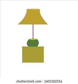 Decorative lamp on small table