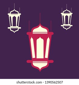 Decorative lamp vector for ramadhan