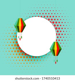 decorative lamps background with text space design