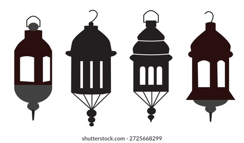 Siluetas de linterna decorativa ideales para realzar eventos