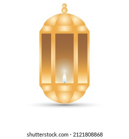Decorative lantern vector on white background
