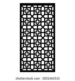 Decorative laser cut panels, CNC pattern template