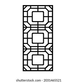 Decorative laser cut panels, CNC pattern template