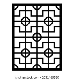 Decorative laser cut panels, CNC pattern template