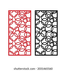 Decorative laser cut panels, CNC pattern template