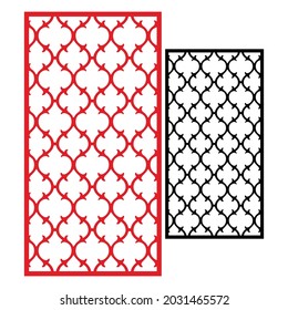 Decorative laser cut panels, CNC pattern template