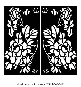 Decorative laser cut panels, CNC pattern template