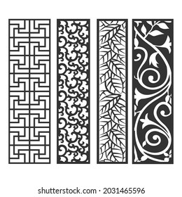 Paneles de corte láser decorativos, plantilla de patrón CNC