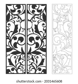Decorative laser cut panels, CNC pattern template