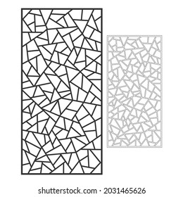 Decorative laser cut panels, CNC pattern template