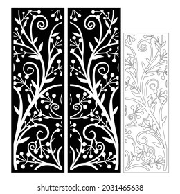 Paneles de corte láser decorativos, plantilla de patrón CNC