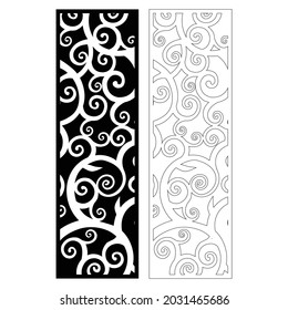 Decorative laser cut panels, CNC pattern template