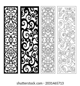 Decorative laser cut panels, CNC pattern template