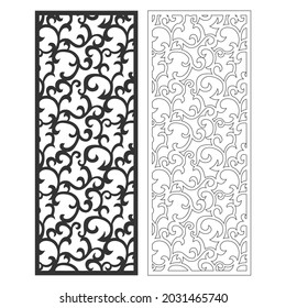 Decorative laser cut panels, CNC pattern template