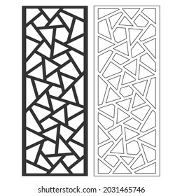 Decorative laser cut panels, CNC pattern template