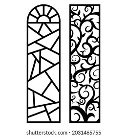 Decorative laser cut panels, CNC pattern template