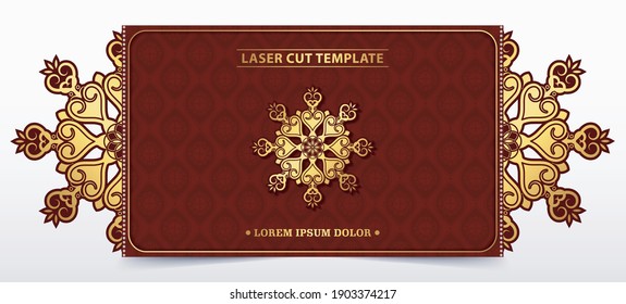 Decorative laser cut template for wedding