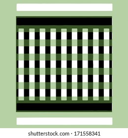 Decorative lattice in the form of square tiles