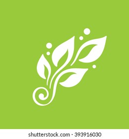Decorative leaf icon.