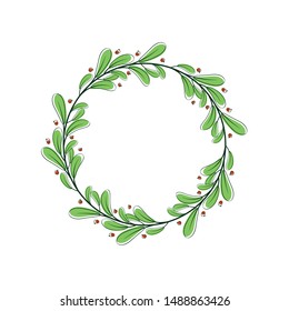Decorative leaf romantic blossom decor stock illustration