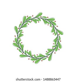 Decorative leaf romantic blossom decor stock illustration