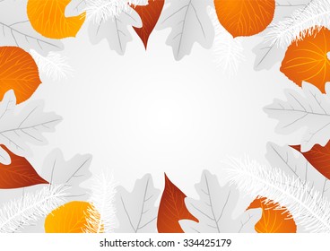 Decorative leaves background
