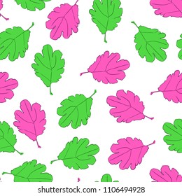 Decorative leaves Pattern Seamless Vector
