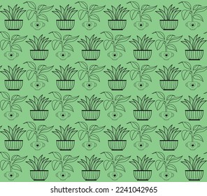 Hojas decorativas y plantas sin costura. Patrón de hojas abstractas dibujadas a mano. Patrón de fondo de las plantas. Resumen del fondo de las plantas dibujadas a mano. conjunto de fondo floral.