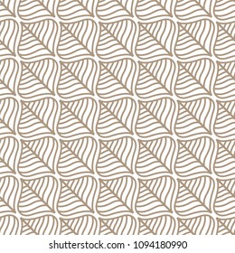 Decorative Leaves Seamless Pattern. Continuous leaf background. Floral Texture.