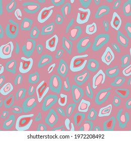 Decorative leopard print design. African animal skin print fur texture background. Vector geometric spotted seamless pattern with organic micro cell texture.