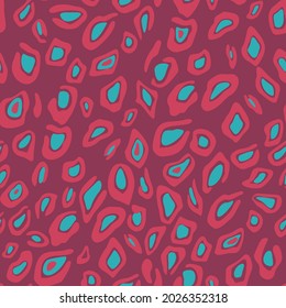 Decorative leopard print design. African animal skin print fur texture background. Vector geometric spotted seamless pattern with organic micro cell texture.