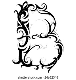 Decorative Letter Font Type B Stock Vector (Royalty Free) 24652348 ...