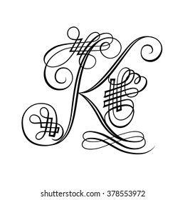 Decorative letter K