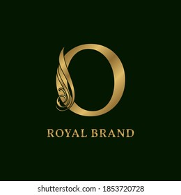 decorative letter O swirl luxurious alphabet for bridal, wedding, beauty care logo, personal branding image, make up artist,eye lash, nail art or any other royal brand and company