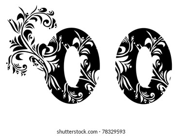 decorative letter O for your design