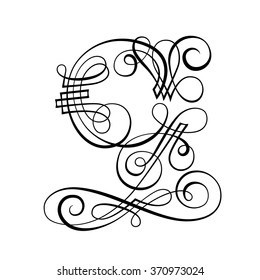 Decorative letter Q