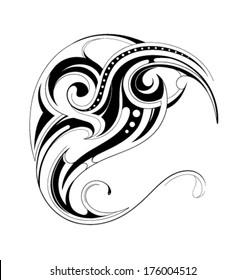 Decorative letter shape. Font C