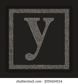 Decorative Letter Y Monogram Logo Alphabet Vector