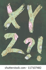 decorative letters, alphabet