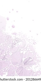 Fondo de luz decorativa con flores orquídeas. Diseño de plantilla de tarjeta. Ilustración vectorial.