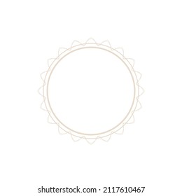 Fondo de luz decorativa con patrón circular ornamental. Diseño de plantilla de tarjeta. Ilustración vectorial.